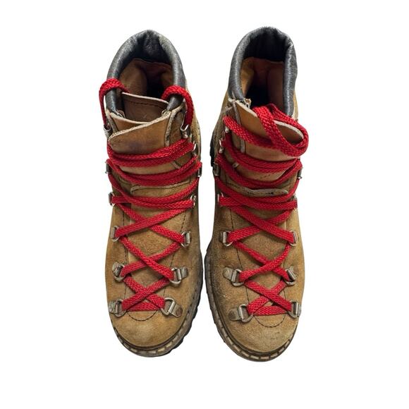 Vintage Leather Land Rover 8 Mountaineering Hiking Boots Shoes Vibram Soles main image 10